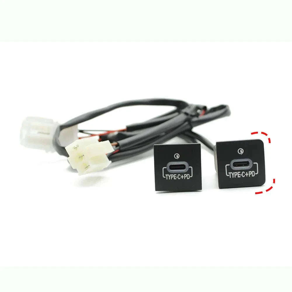 Car USB Charger PD Quick Charge Adapter for Select 2006-2012 Vehicles-USB and PD-right
