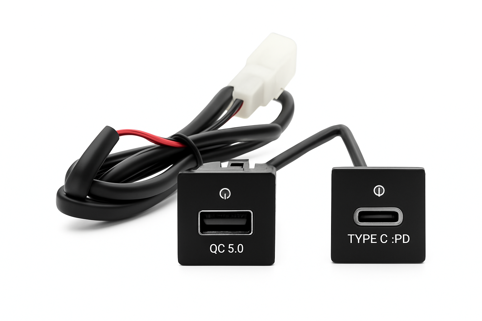 Car USB Charger PD Quick Charge Adapter for Select 2006-2012 Vehicles