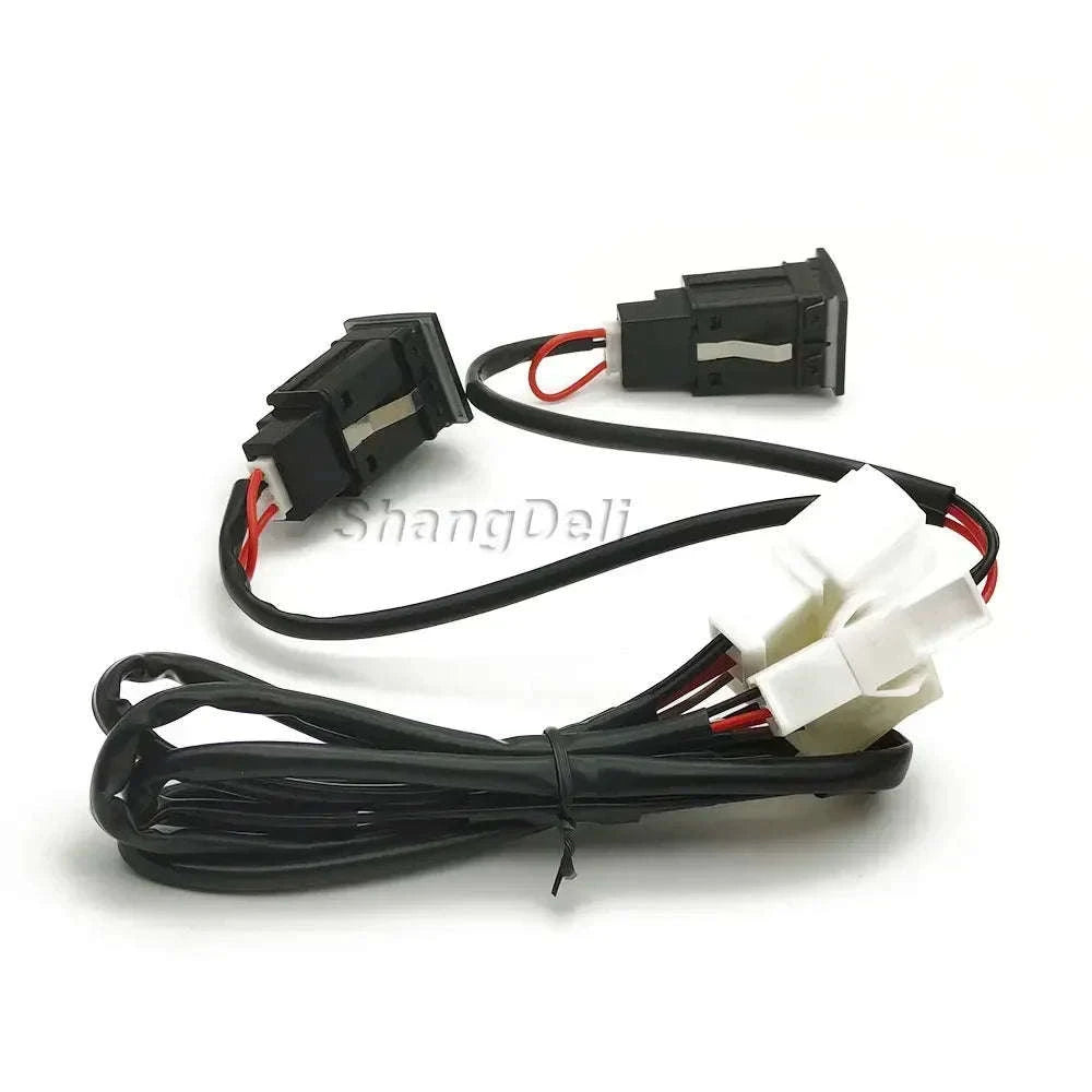Car USB Charger PD Quick Charge QC3.0 Button Adapter-Single PD right