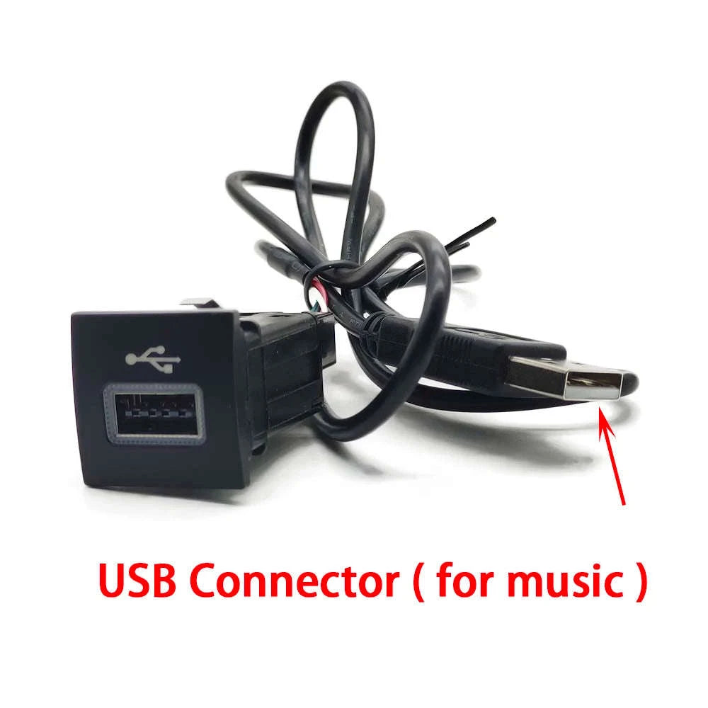 Car USB Charger PD Quick Charge QC3.0 Button Adapter-Single PD right