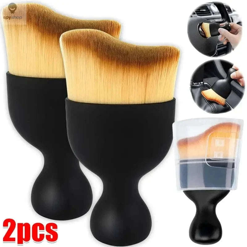 Car Vent Cleaning Brush with Dust Cover for Easy Cabin Care-1pc-with opp
