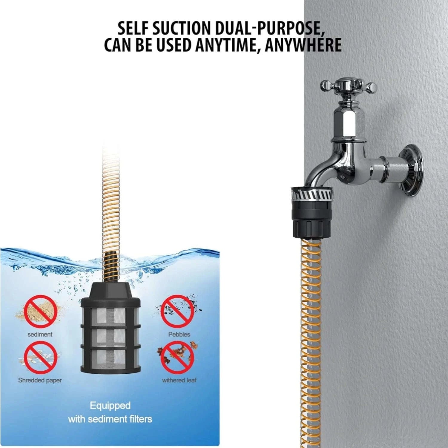 Car Wash Gun Electric High Pressure Washer with Adjustable Nozzle-Yellow / Corded Electric / UNITED KINGDOM