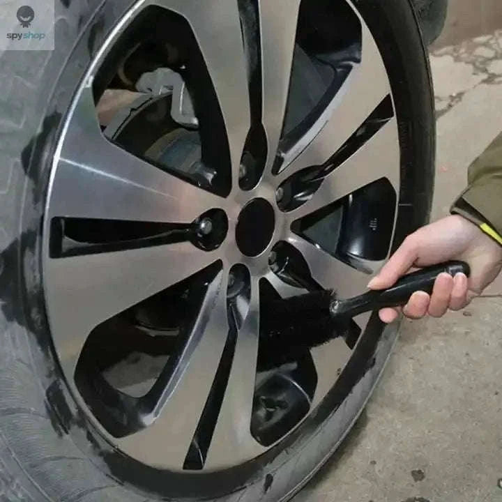 Car Wheel Cleaning Brush for Brake Dust and Tight Spokes-Black