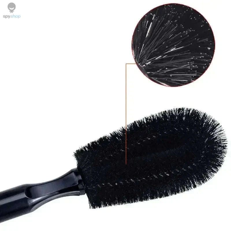Car Wheel Cleaning Brush for Brake Dust and Tight Spokes-Black
