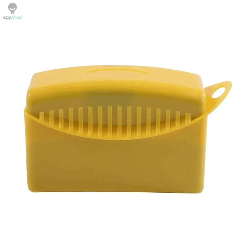 Car Wheel Polishing Sponge Brush-Yellow(without lid)