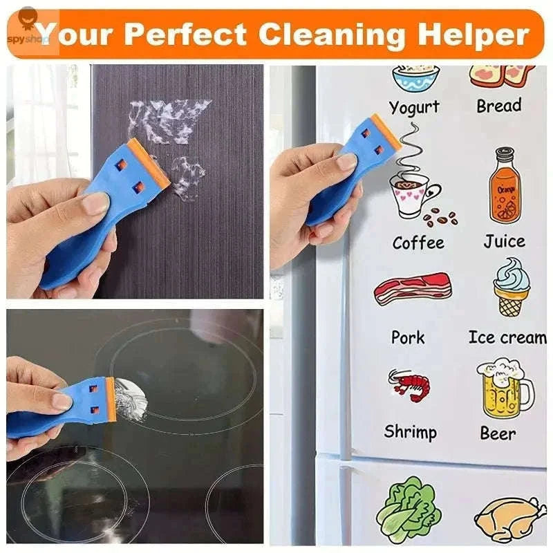 Car Window Glass Scraper for Stubborn Residue Removal-Ax1 Bx10pcs