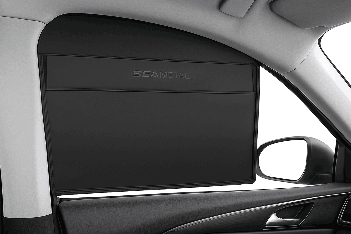 Car Window Sunshade Magnetic Side Window Curtain-Rear-1pc