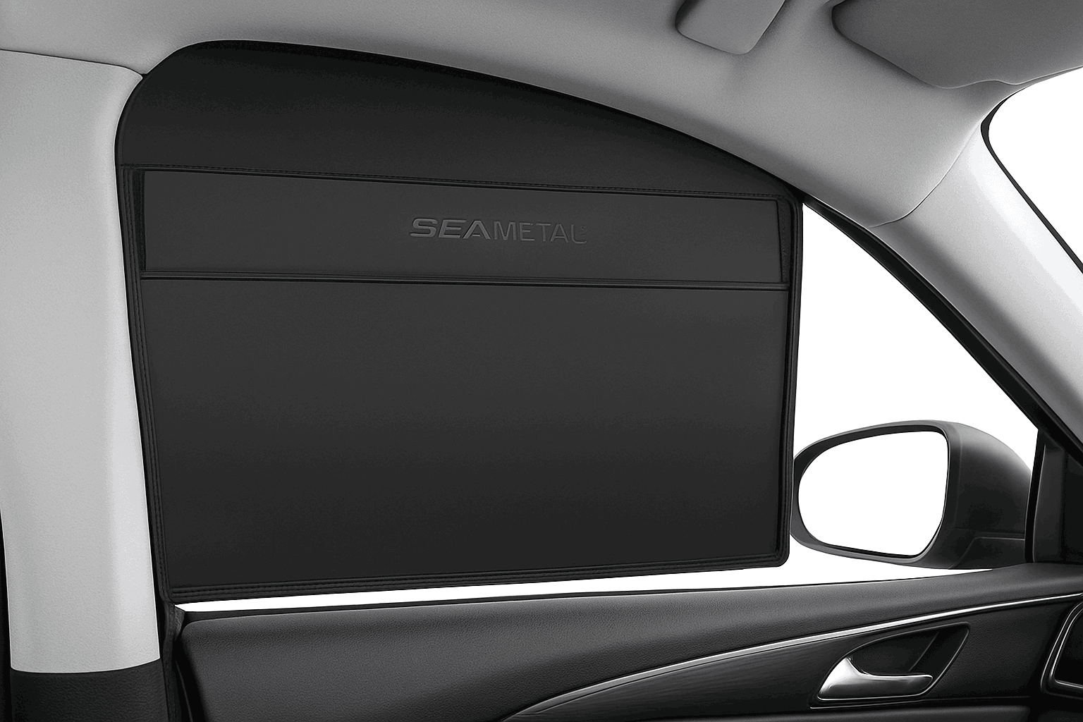 Car Window Sunshade Magnetic Side Window Curtain-Rear-1pc