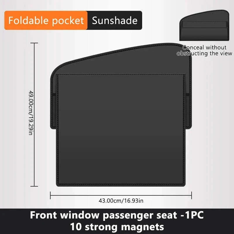 Car Window Sunshade Magnetic Side Window Curtain-Rear-1pc
