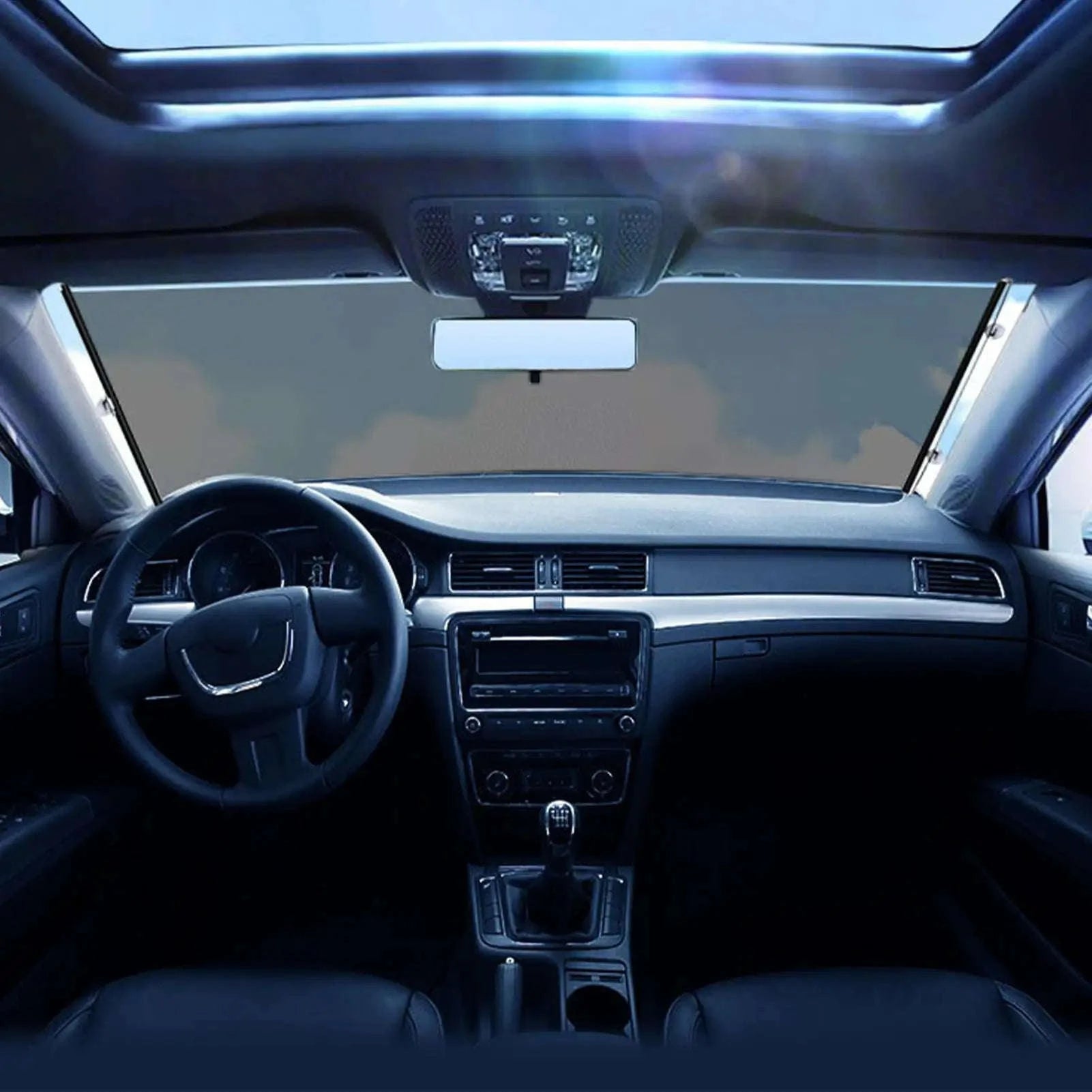 Car Windshield Retractable Sun Shade-45x125cm