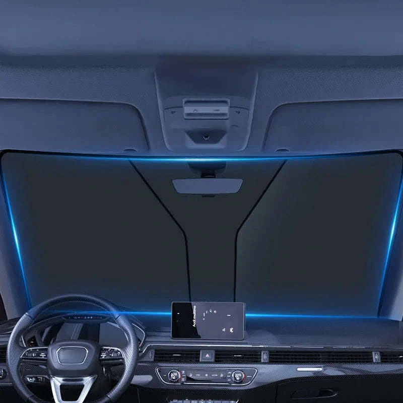 Car Windshield Sun Shade Foldable Front Window Sun Protection Cover-Size S