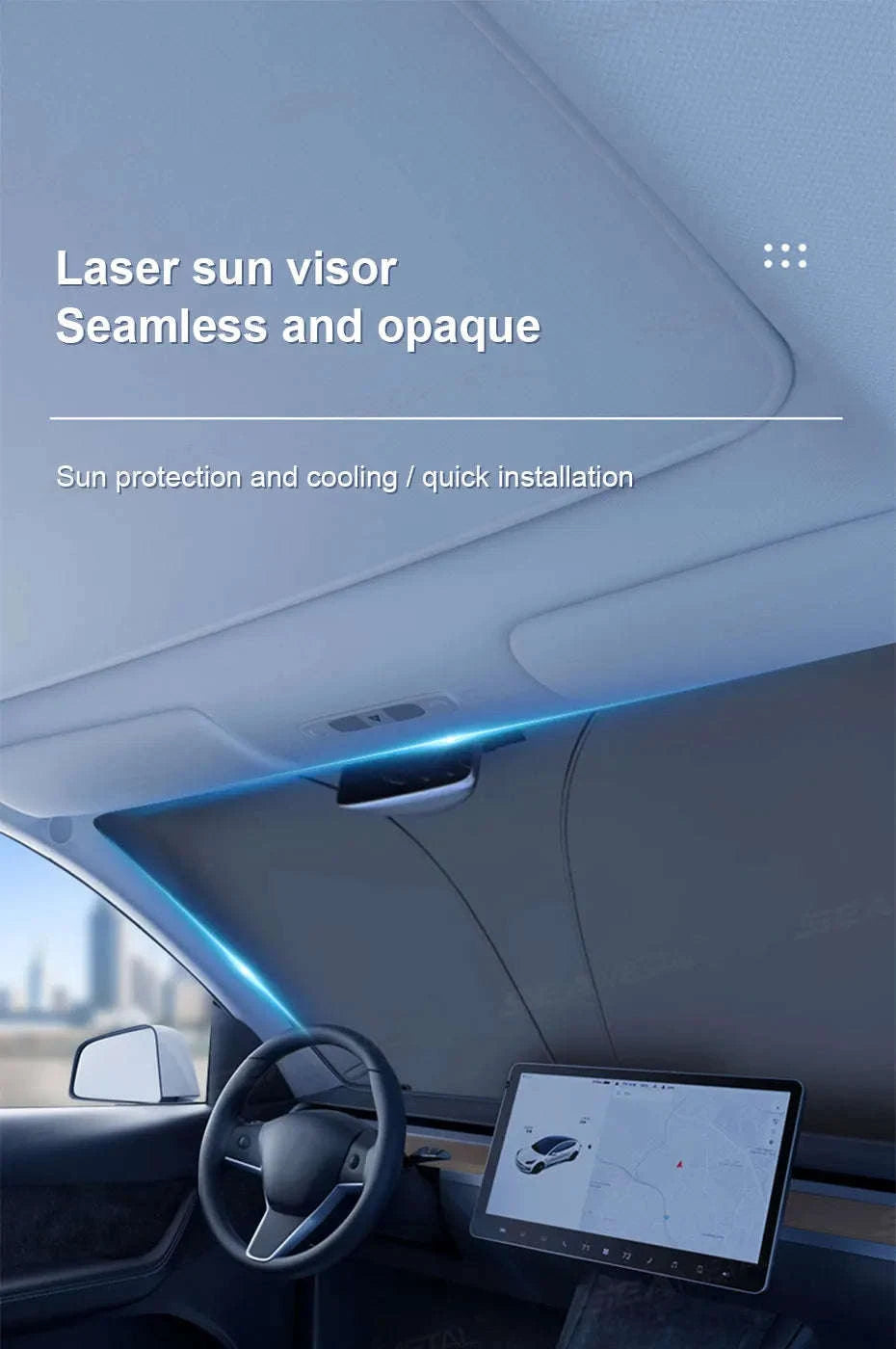 Car Windshield Sun Shade Front Window Sunshade-Size S