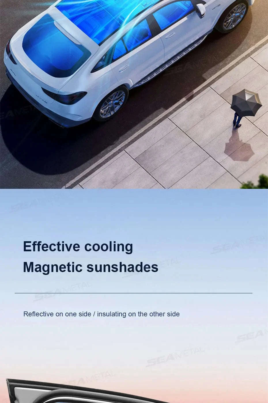 Car Windshield Sun Shade Front Window Sunshade-Size S