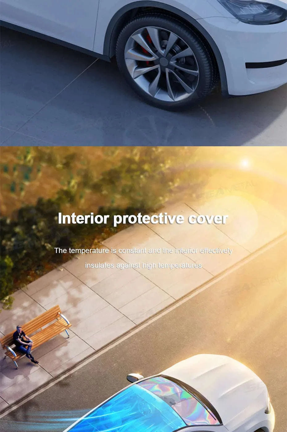 Car Windshield Sun Shade Front Window Sunshade-Size S