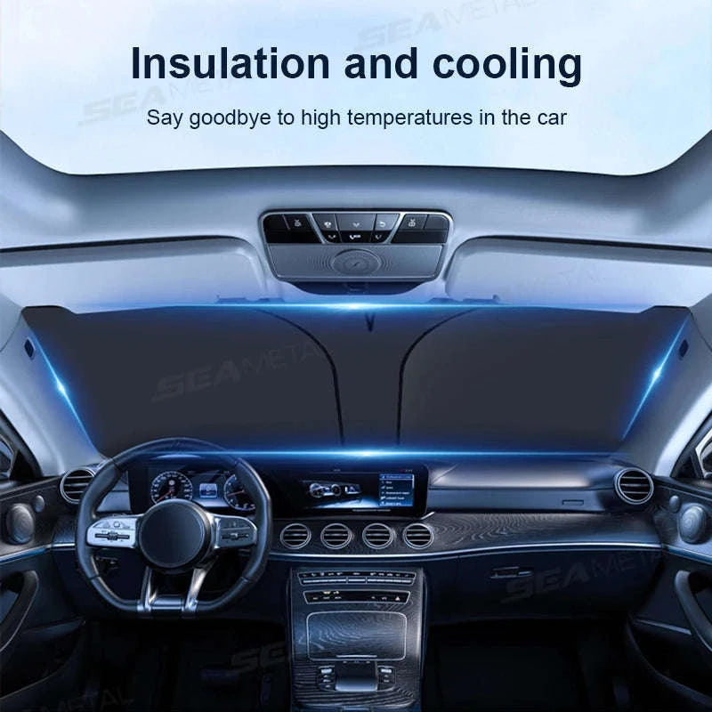 Car Windshield Sun Shade Front Window Sunshade-Size S