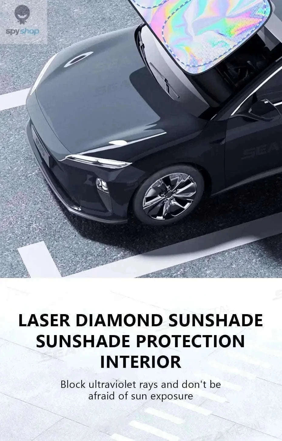 Car Windshield Sun Shade Umbrella for UV Protection and Heat Reduction-1 pc