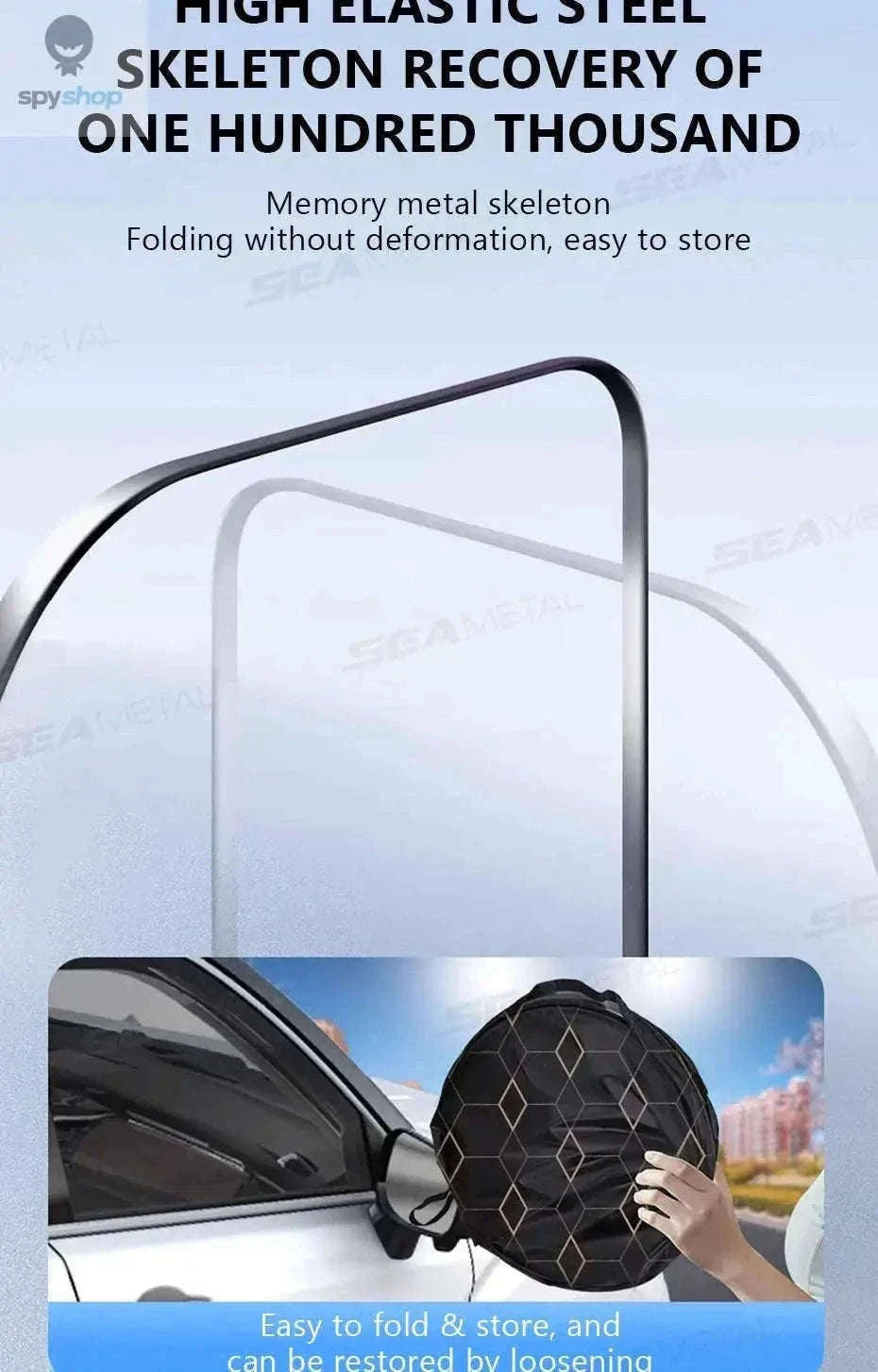 Car Windshield Sun Shade Umbrella for UV Protection and Heat Reduction-1 pc