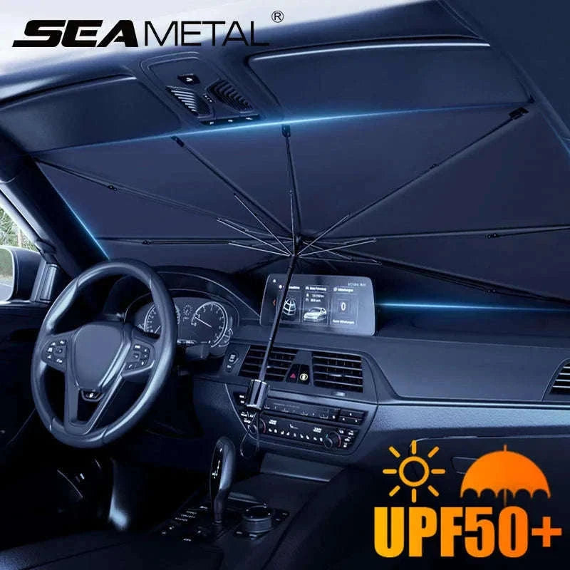 Car Windshield Sun Shade Umbrella UV Protection Heat Insulation-65X125cm