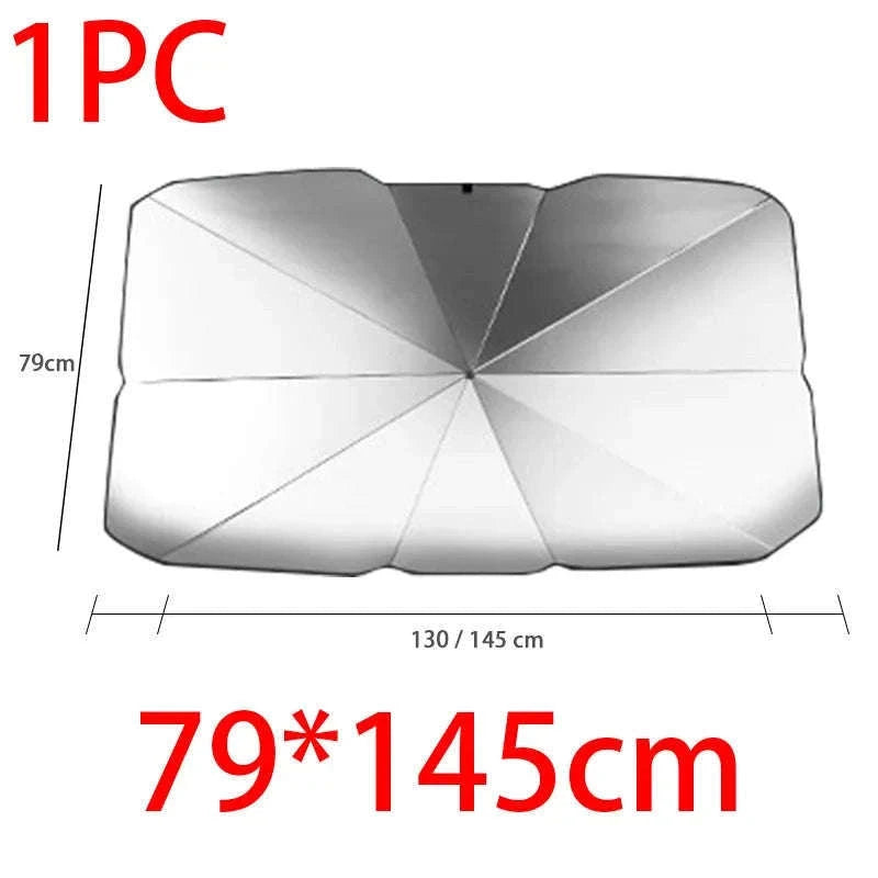 Car Windshield Sun Shade Umbrella UV Protection Heat Insulation-65X125cm