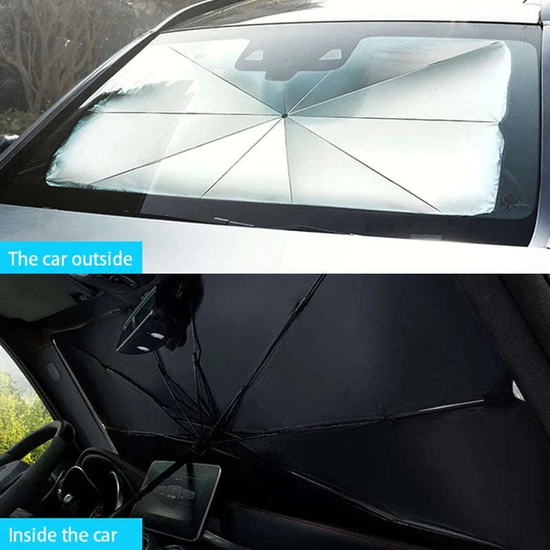 Car Windshield Sun Shade Umbrella UV Protection Heat Insulation-65X125cm