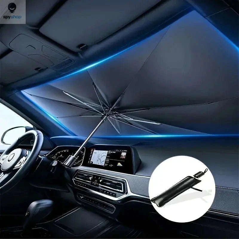 Car Windshield Sunshade Umbrella – UV Protection and Heat-Reducing Reflective Shield-Pull Cord S