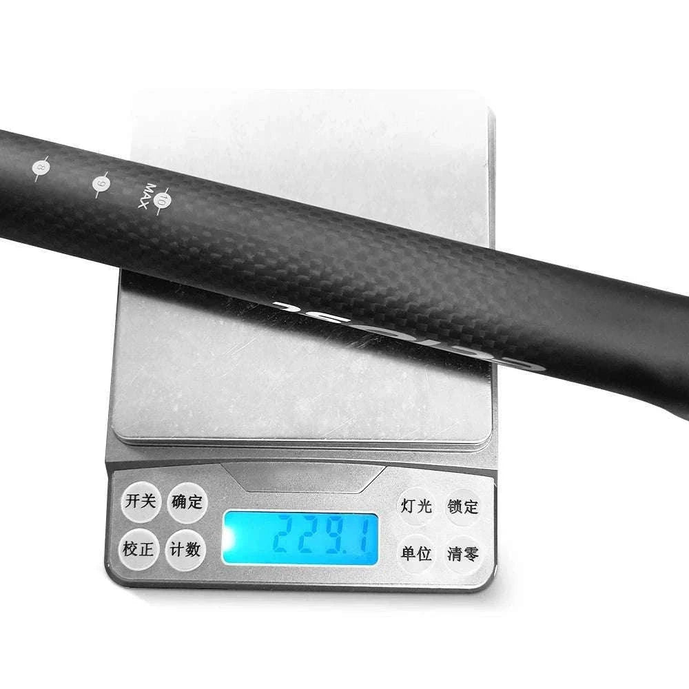 Carbon Fiber Bicycle Seatpost 27.2/30.8/31.6mm 350/400mm-27.2X350
