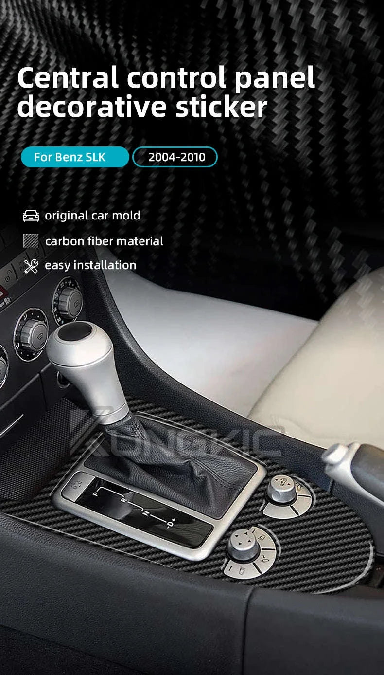 Carbon Fiber Gear Shift Trim Sticker for Mercedes Benz SLK R171-Germany