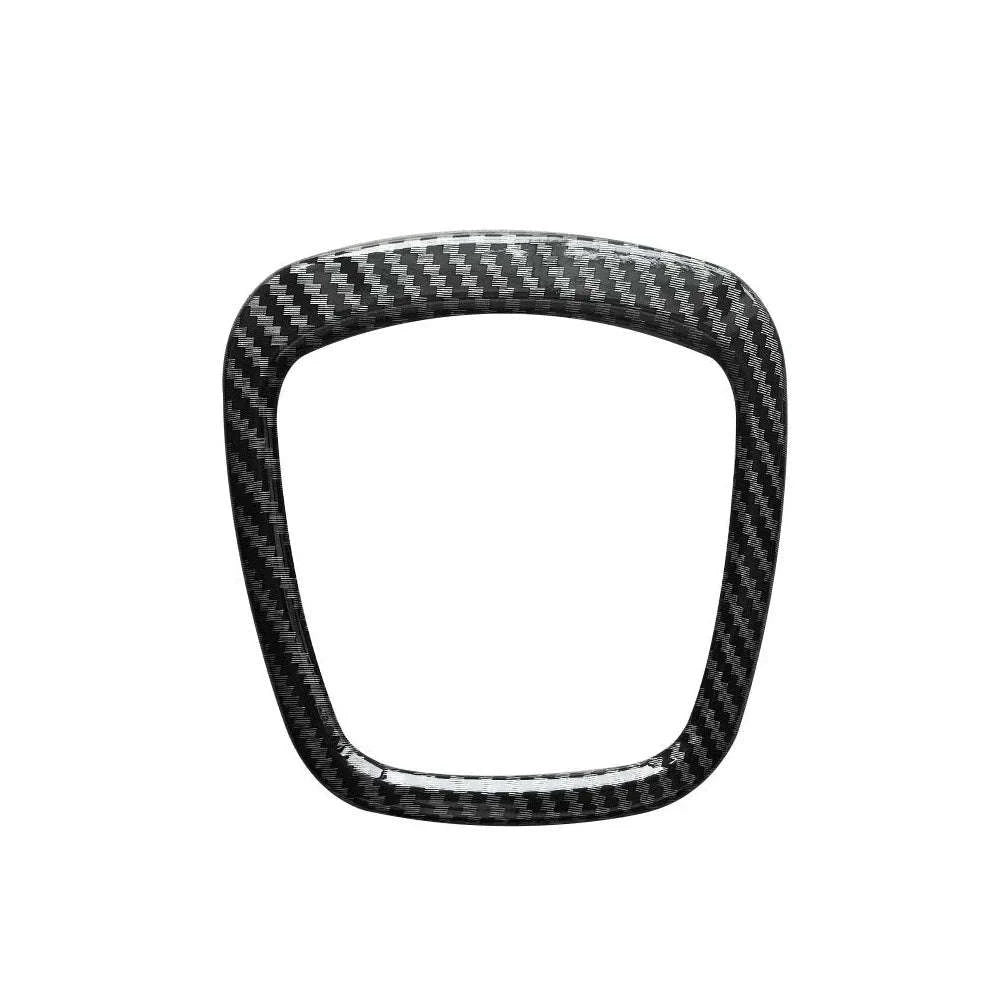 Carbon Fiber Steering Wheel Trim Cover for Audi Models-Germany / Style 2 Black