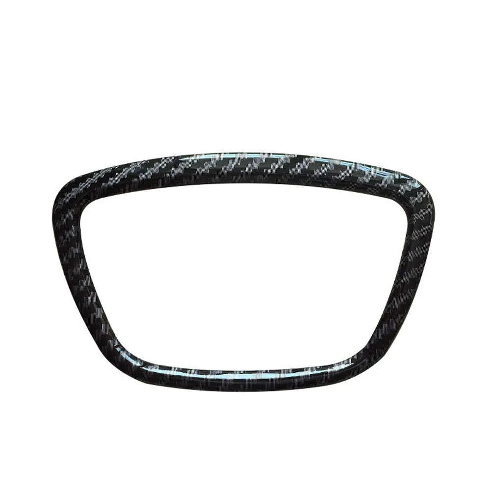 Carbon Fiber Steering Wheel Trim Cover for Audi Models-Germany / Style 2 Black