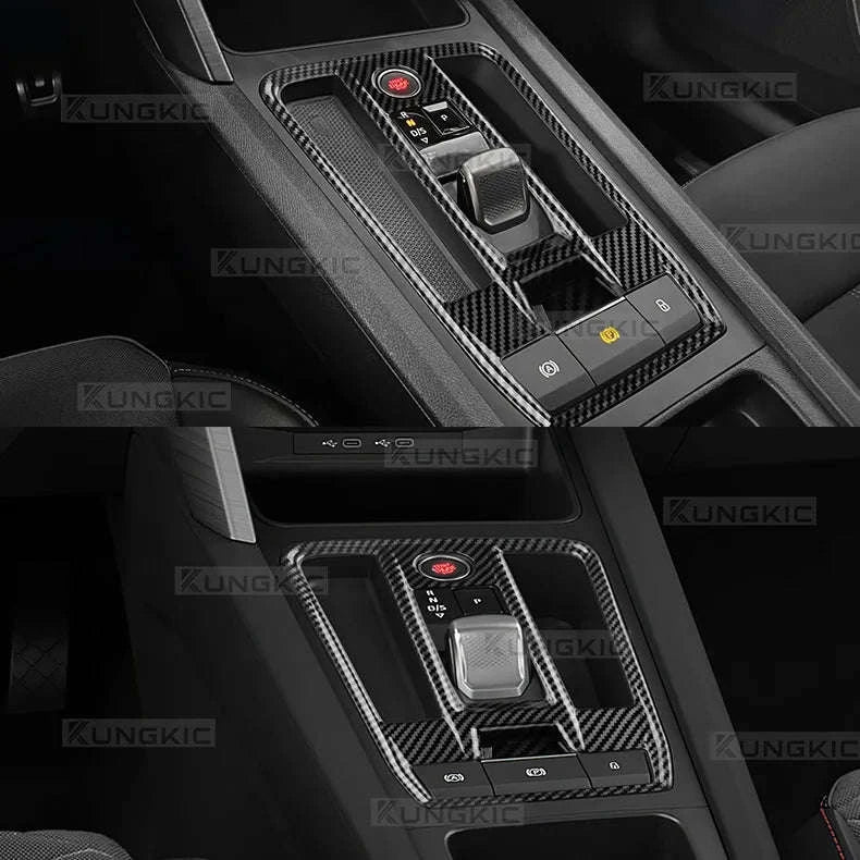 Carbon Fiber Style ABS Gear Trim for Seat Leon and Cupra-Only for LHD / Germany