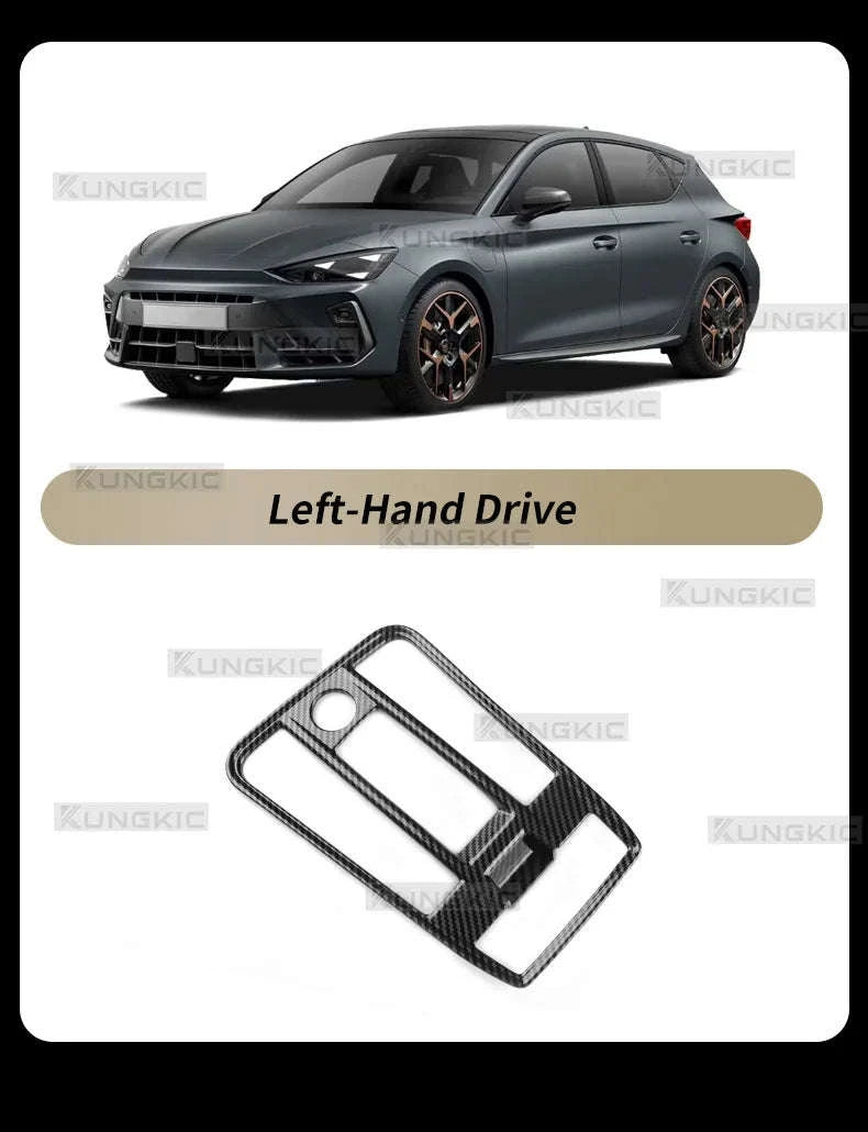 Carbon Fiber Style ABS Gear Trim for Seat Leon and Cupra-Only for LHD / Germany
