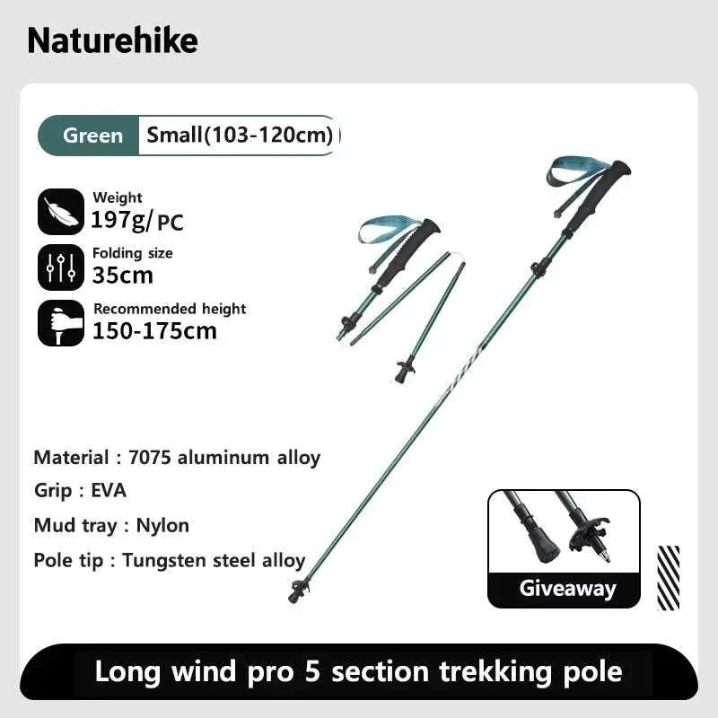 Carbon Fiber Trekking Poles Adjustable 103–135cm Ultralight Hiking Sticks-PRO Black S 2pcs / Russian Federation