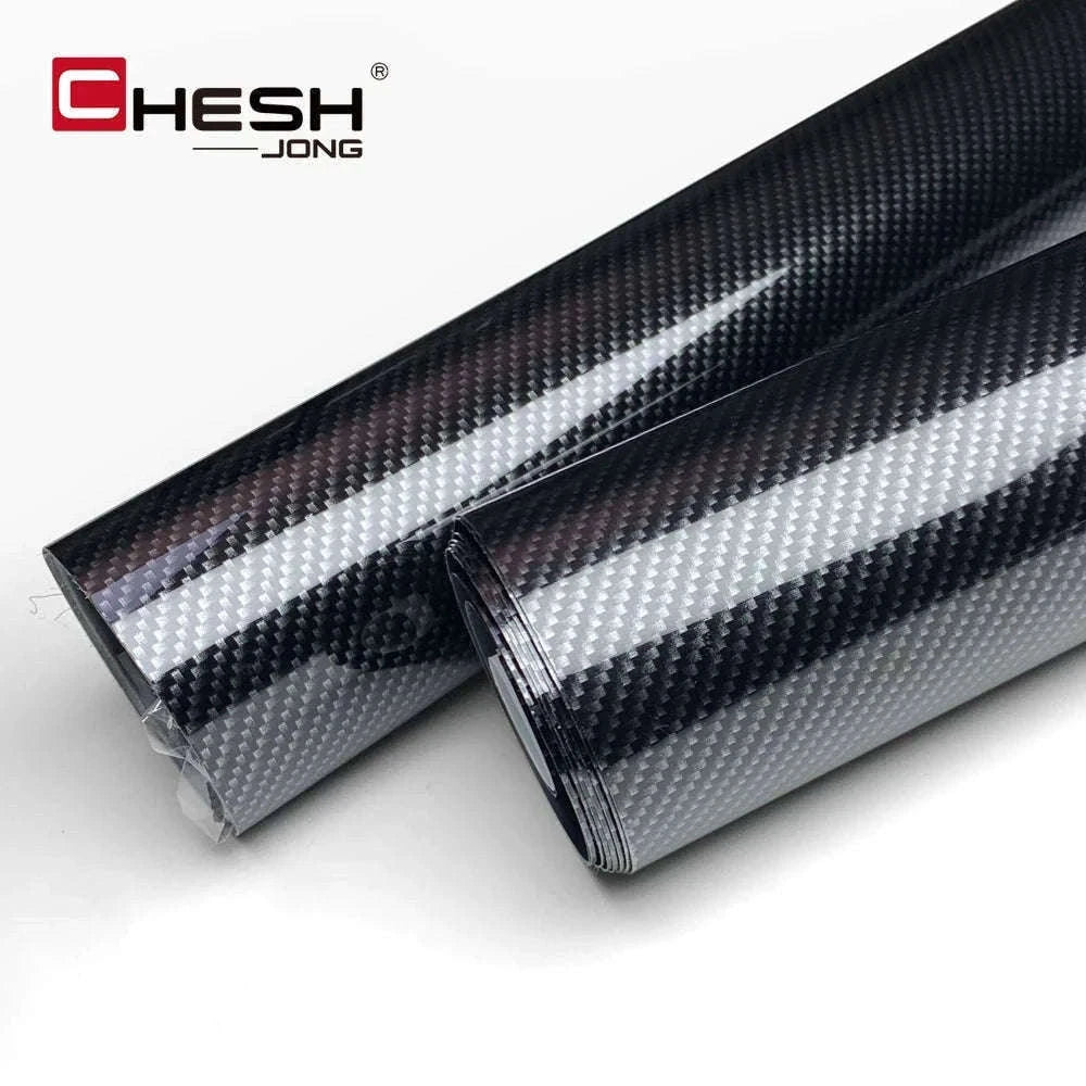 Carbon Fiber Vinyl Wrap Film 1.45m x 2m Glossy Black-2D / 145cmx200cm