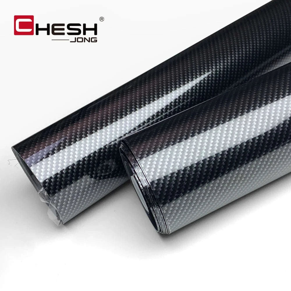 Carbon Fiber Vinyl Wrap Film 1.45m x 2m Glossy Black-2D / 145cmx200cm