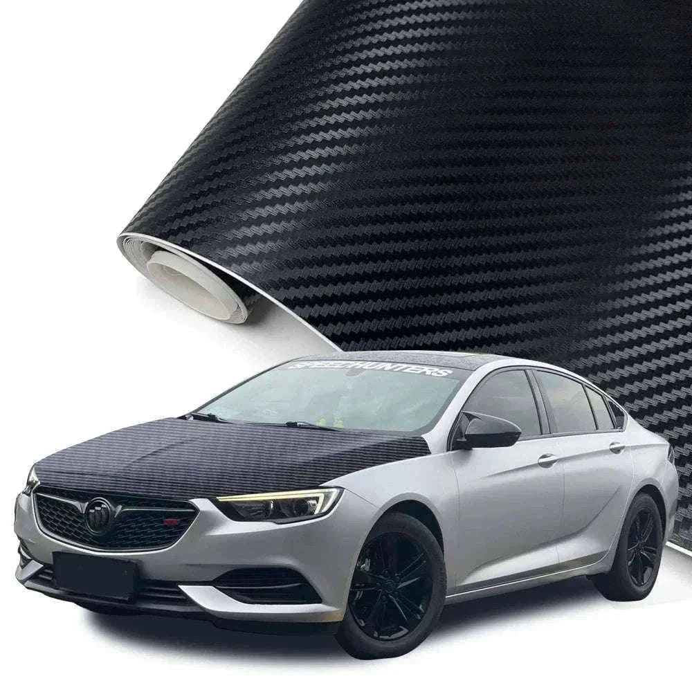 Carbon Fiber Vinyl Wrap Film 1.45m x 2m Glossy Black-2D / 145cmx200cm
