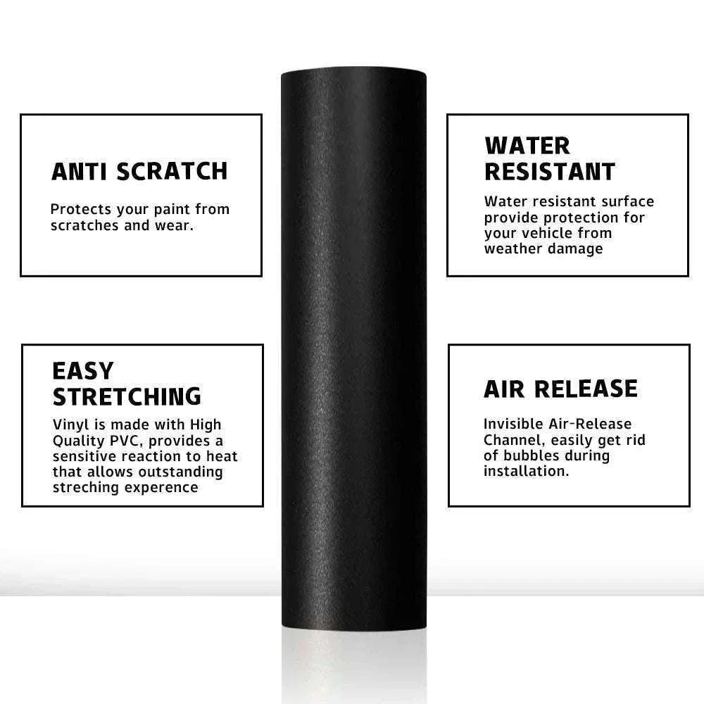 Carbon Fiber Vinyl Wrap Film 1.45m x 2m Glossy Black-2D / 145cmx200cm