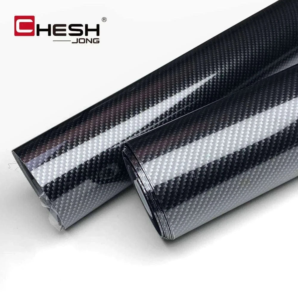 Carbon Fiber Vinyl Wrap Film 1.45m x 2m Glossy Black-2D / 145cmx200cm
