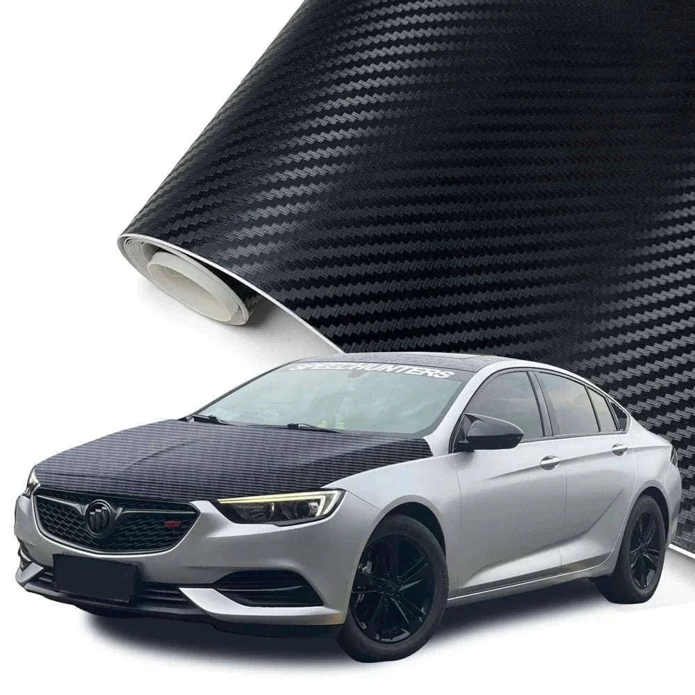 Carbon Fiber Vinyl Wrap Film 1.45m x 2m Glossy Black-2D / 145cmx200cm