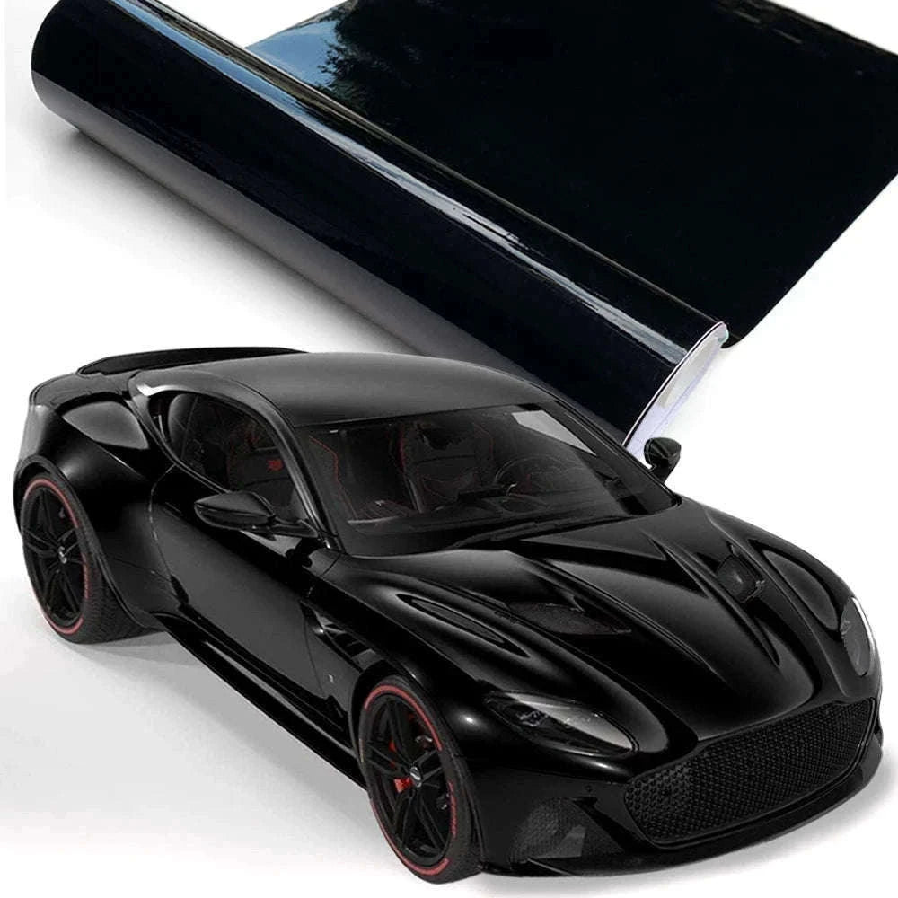Carbon Fiber Vinyl Wrap Film 1.45m x 2m Glossy Black-2D / 145cmx200cm