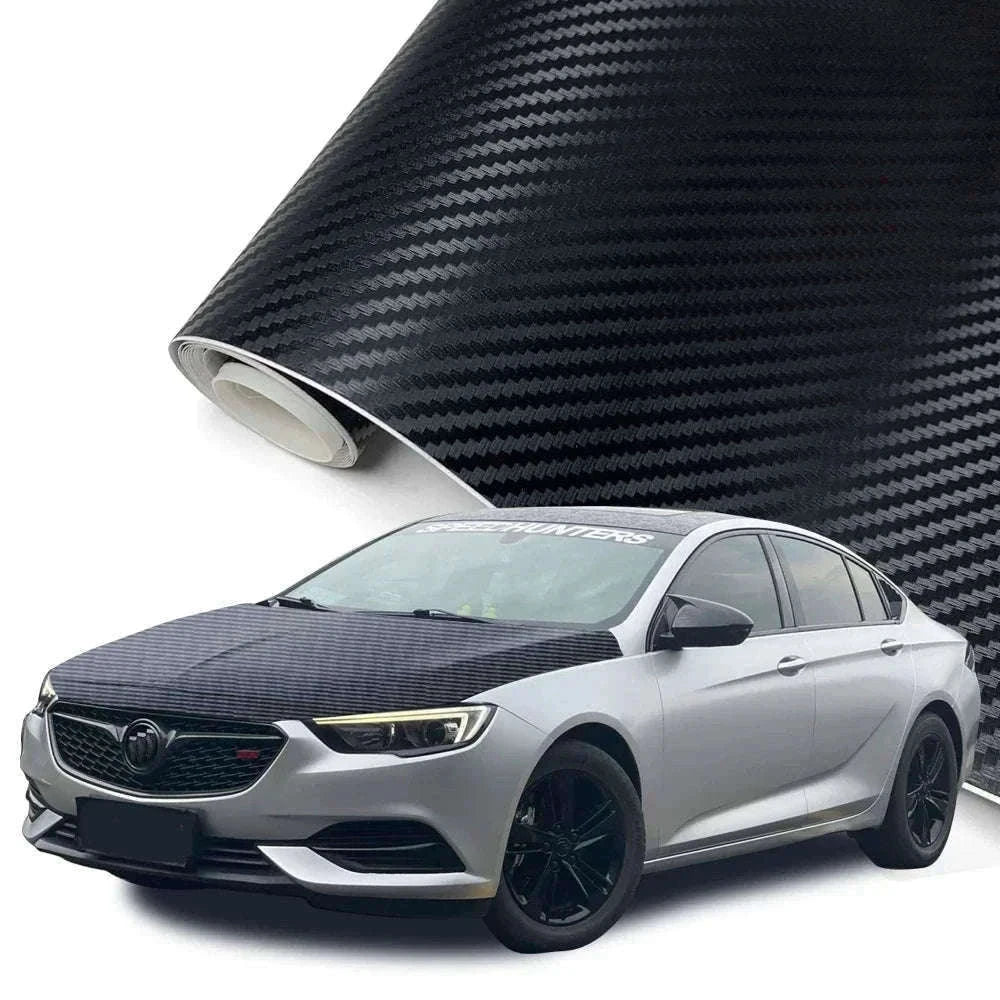 Carbon Fiber Vinyl Wrap Film 1.45m x 2m Glossy Black-2D / 145cmx200cm