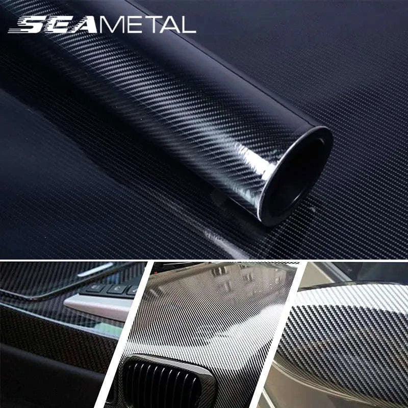Carbon Fiber Vinyl Wrap Roll Self Adhesive Film-30cm X 50cm