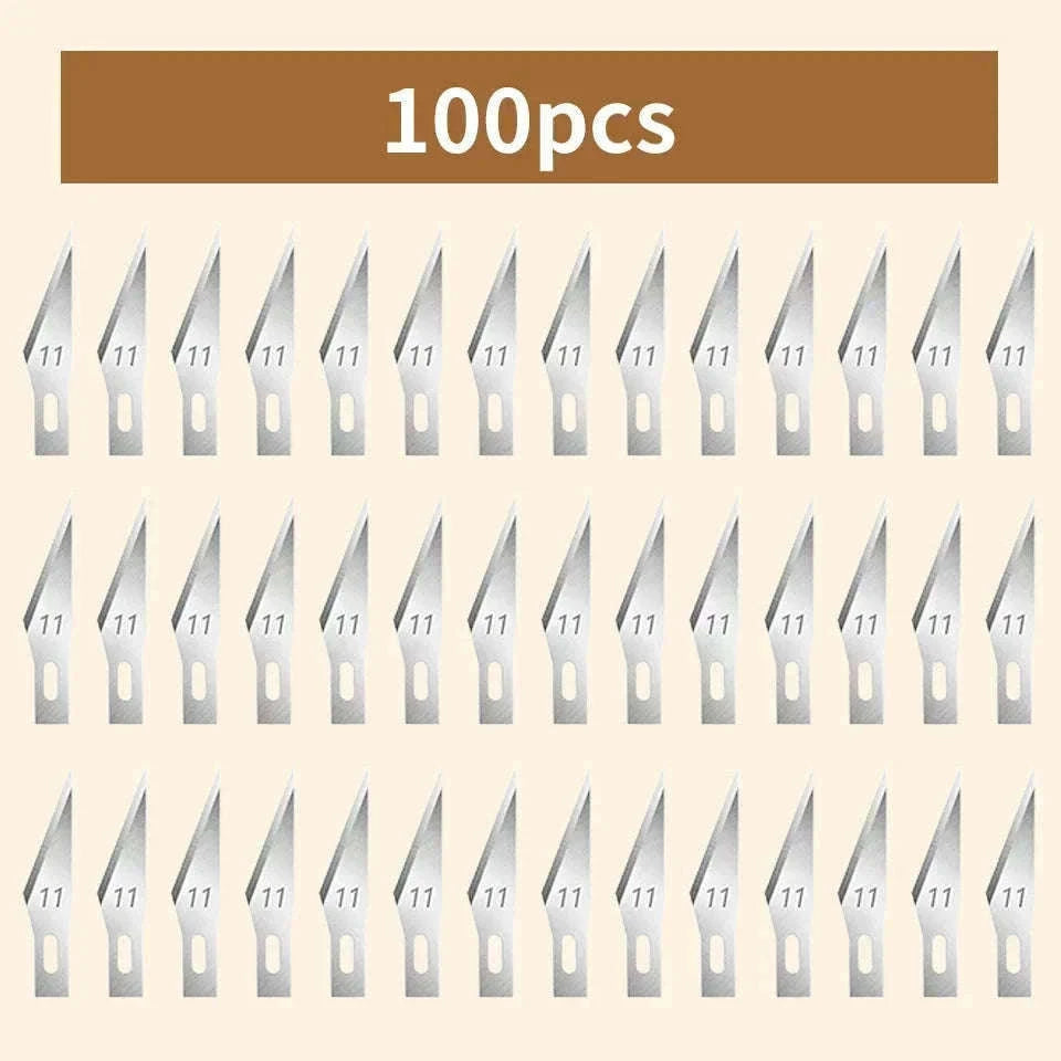 Carbon Steel Carving Blade Set for Wood, Leather, and DIY Craft-M264 200pcs