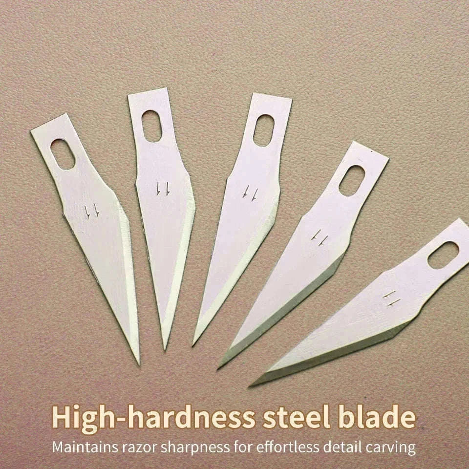Carbon Steel Carving Blade Set for Wood, Leather, and DIY Craft-M264 200pcs