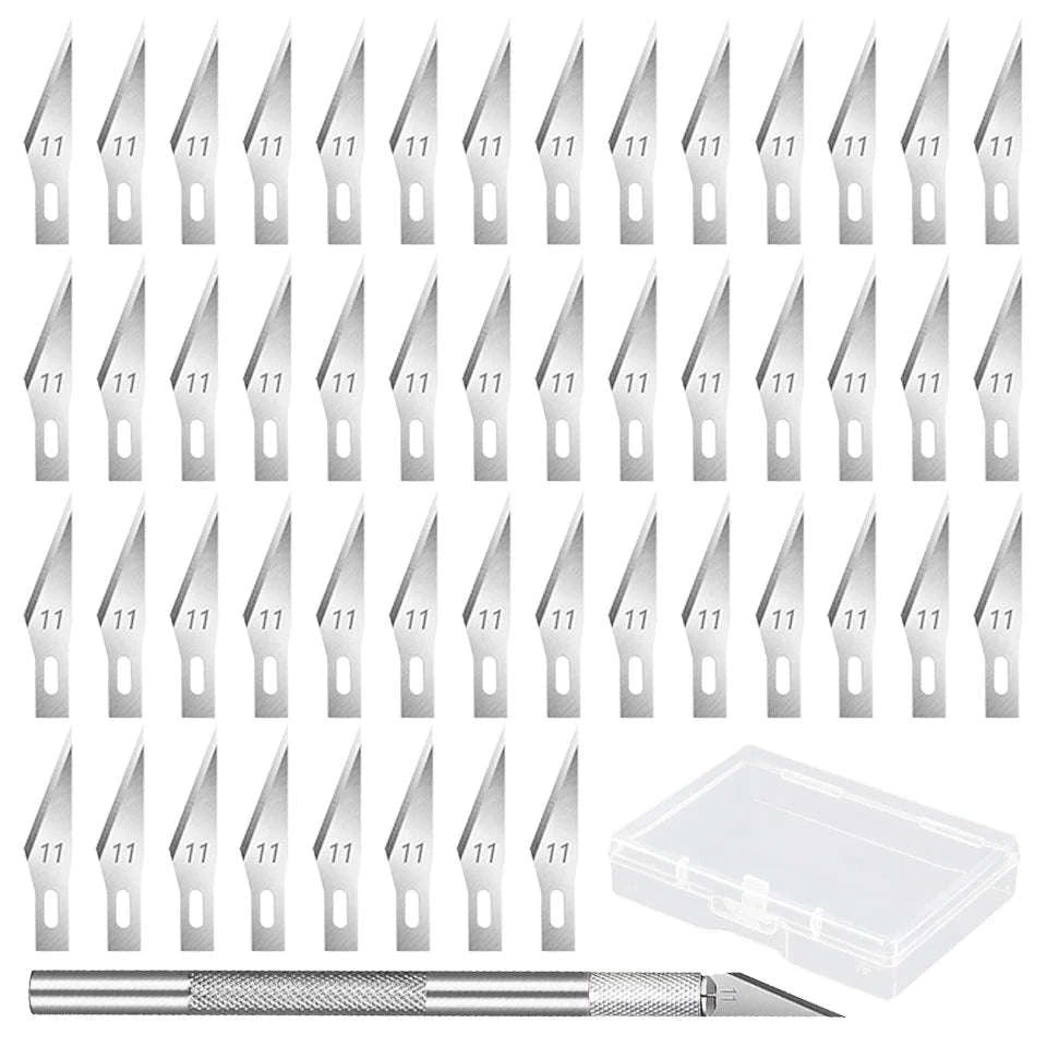 Carbon Steel Carving Blade Set for Wood, Leather, and DIY Craft-M264 200pcs