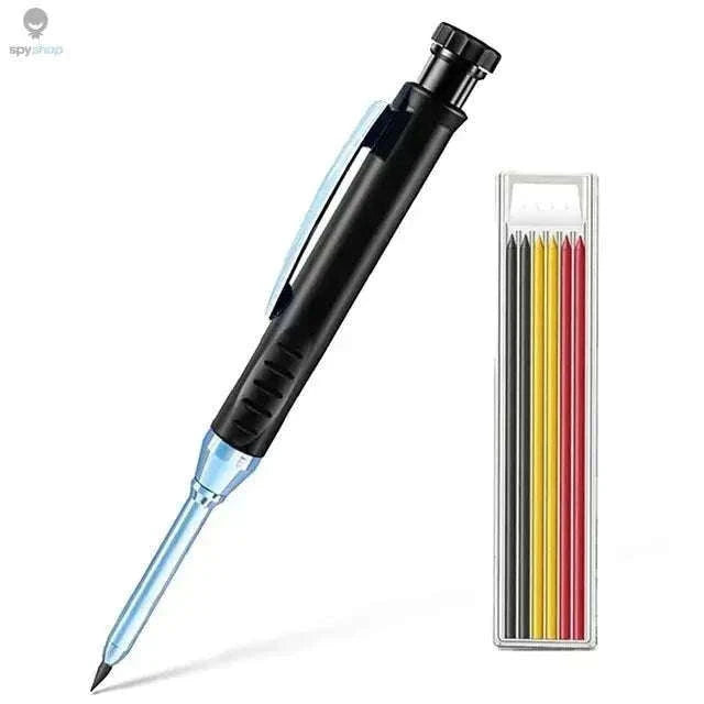 Carpenter Mechanical Pencil Set with Sharpener for Clean Marking-Blue set- A