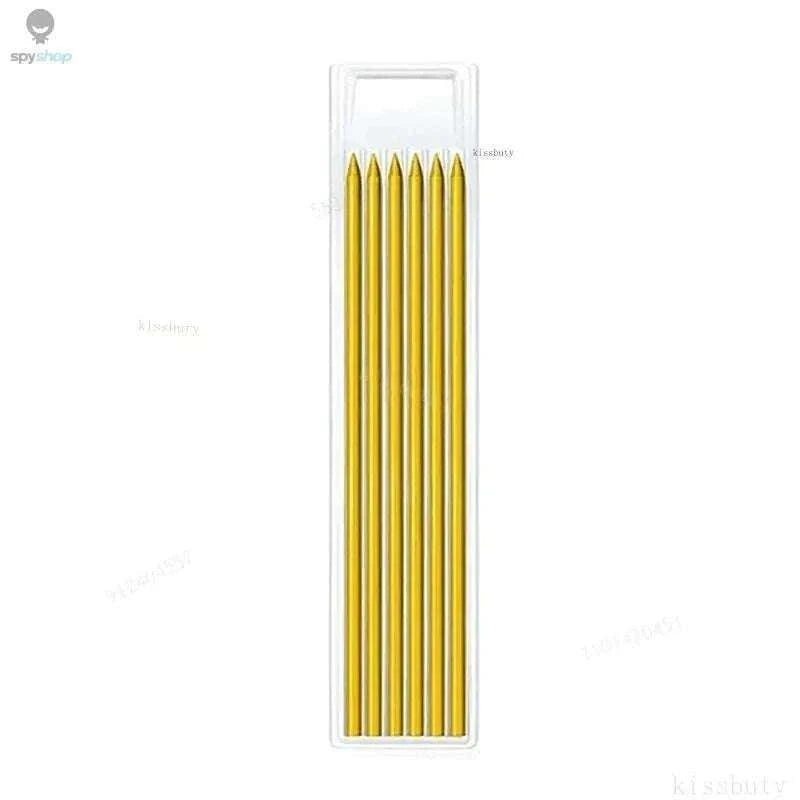 Carpenter Mechanical Pencil with Sharpener and Color Refills-set D-Black 4pcs