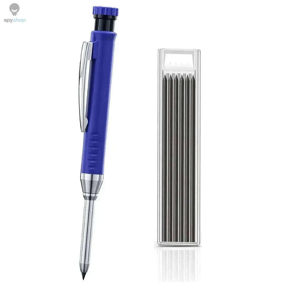 Carpenter Mechanical Pencil with Sharpener and Color Refills-set D-Black 4pcs