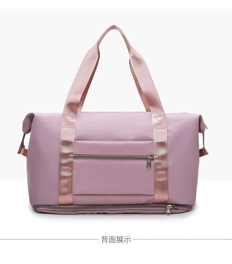 Carry On Travel Duffle Bag – Waterproof Gym Tote-Blue