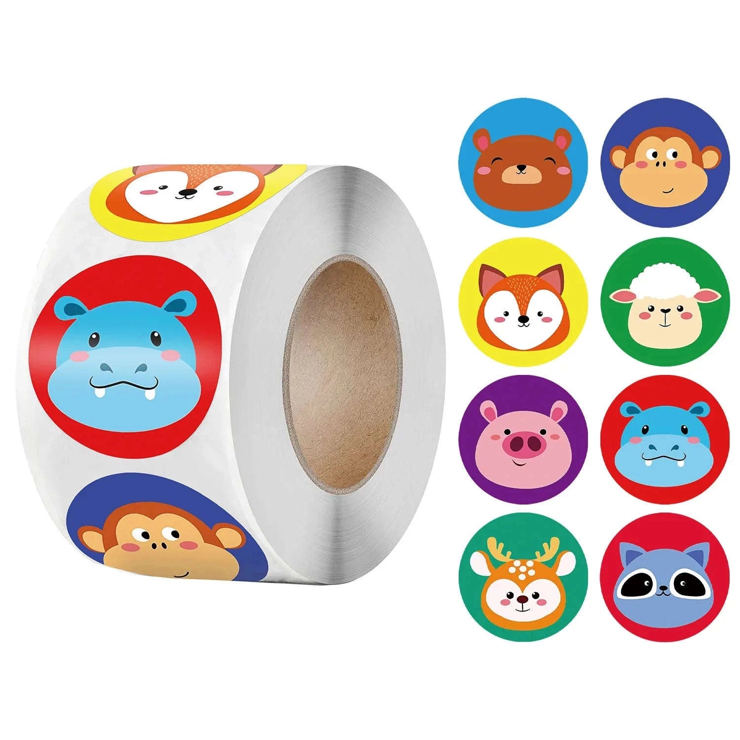 Cartoon Animal Reward Stickers for Kids and Gifts-QY852-500pcs