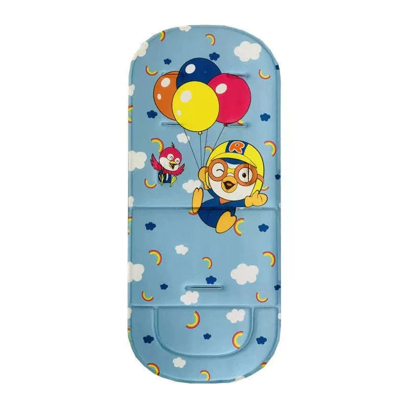 Cartoon Baby Car Cushion – Soft Breathable Stroller Pad-Beige / CHINA